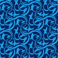 Blue seamless pattern N8