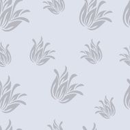 Vector seamless pattern Floral stylish background with graphic leaves