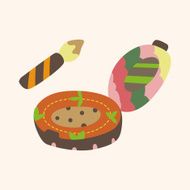 eye liner and eyeshadow theme elements vector eps N28