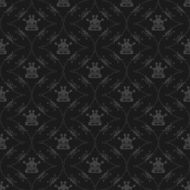 Black Wallpaper Pattern Vintage for Design