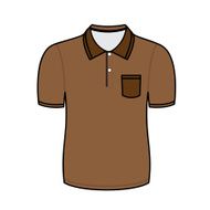 Brown polo shirt