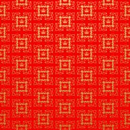 Red Wallpaper Pattern Vintage for Design