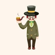 boy man cartoon theme elements N249
