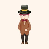 boy man cartoon theme elements N253