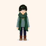 boy man cartoon theme elements N258