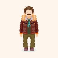 boy man cartoon theme elements N260