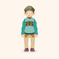 boy man cartoon theme elements N262