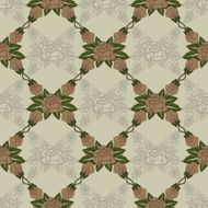vector pattern with roses