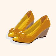High-heeled shoes style theme elements N15