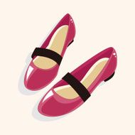 High-heeled shoes style theme elements N18