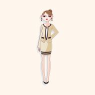 lady girl cartoon theme elements N278