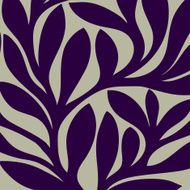 Grunge retro seamless pattern of colored leaves