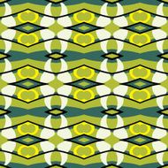 Seamless circle vintage flower pattern N8