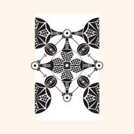 lace pattern theme elements vector eps N6