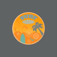 Sport surf typography t-shirt graphics vectors