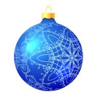 Vector blue Christmas decoration made from &ntilde;&iacute;&aring;&aelig;&egrave;&iacute;&ecirc;&egrave; shapes Orig