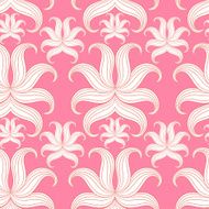 Seamless abstract floral pattern Vector illustration Pink Desi