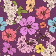 Apple flowers ornament pattern backgrounds