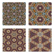Set of Rock and bead Saemless Mosaic background