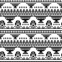 Greece border seamless pattern