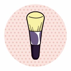 makeup brush theme elements vector eps N5