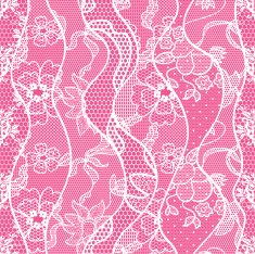 Lace seamless pattern with flowers N44