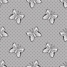 Gentle dotted lace with butterflies