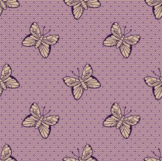 Gentle dotted lace with butterflies N2