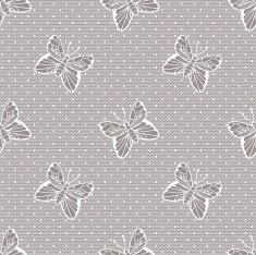 Gentle dotted lace with butterflies N3