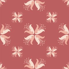 Seamless geometric floral pattern N14