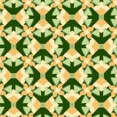 Seamless geometric floral pattern N17