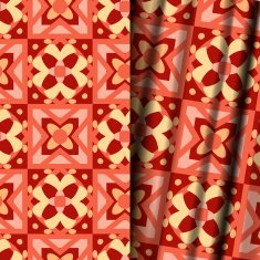 Seamless geometric floral pattern N18