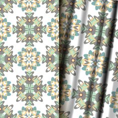 Seamless geometric floral pattern N19