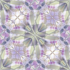 Fine abstract decorative tile in retro style pastel colors