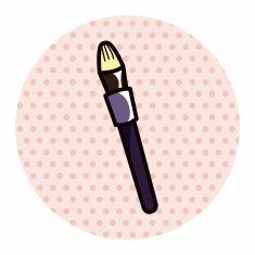 makeup brush theme elements vector eps N6