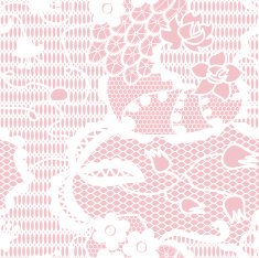 Lace seamless pattern with flowers N51