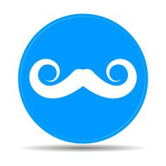 mustaches vector icon N3