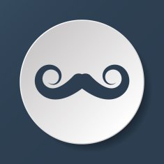 mustaches vector icon N6