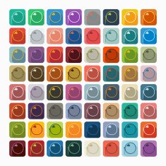 Flat design monocle N2