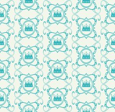 Wallpaper Seamless Pattern Vintage style N2