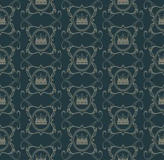 Wallpaper Seamless Pattern Vintage style N3