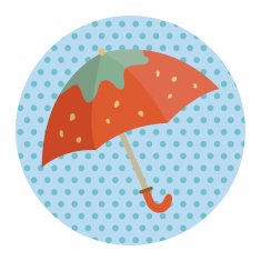 Umbrella theme elements vector eps N96
