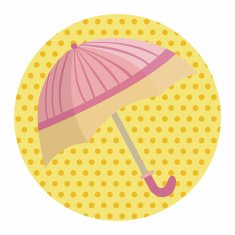 Umbrella theme elements vector eps N98