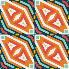Seamless vector geometric rhombus N3