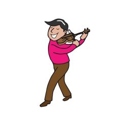 Man Playing Violin N4