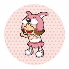 lady girl cartoon theme elements N145
