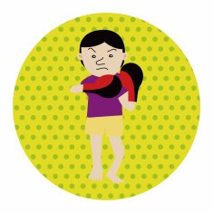 lady girl cartoon theme elements N152