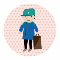 boy man cartoon theme elements N151