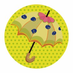 Umbrella theme elemets vector eps N56