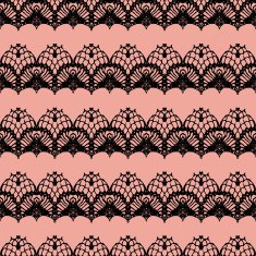 Pink and black lace seamless stripes pattern N3